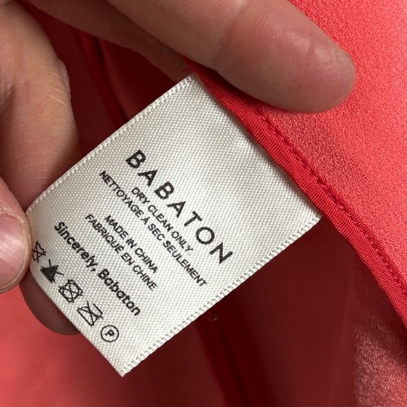 Aritzia Babaton Power Waist Blazer Jacket Coral Peach Sz 8 Style 68192 Cropped - Picture 6 of 16